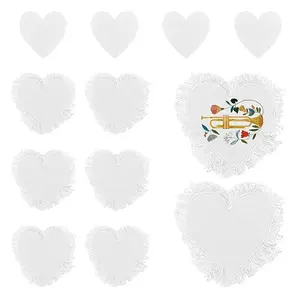 6Bags Polyester Blank Embroidery Sew on Cloth Patches