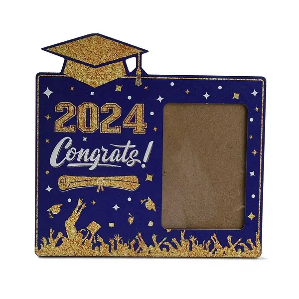 Graduate Theme Wood with Acrylic Rectangle Picture Frame