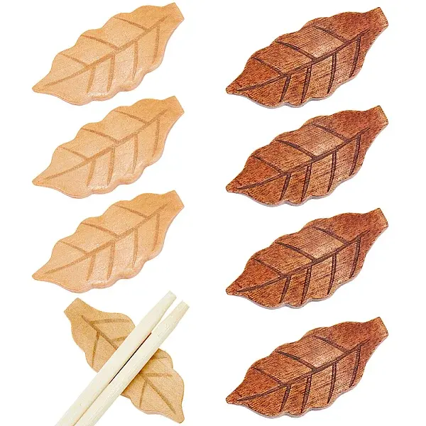 8Pcs 2 Colors Wood Chopsticks Stand