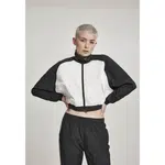 Dámská krátká raglánová vrásčitá bunda Batwing blk/wht