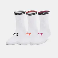Under Armour Ponožky UA Essential Nv Mid Crew 3pk-WHT - Dámské
