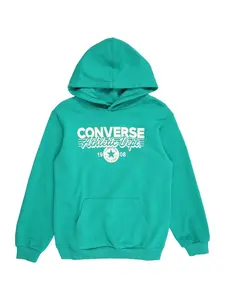 CONVERSE Mikina  nefritová / biela
