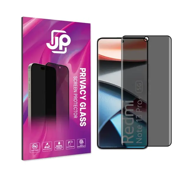 JP Privacy Tvrzené sklo, Xiaomi Redmi Note 15 Pro 4G, černé
