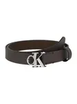 Calvin Klein Opasky  tmavohnedá / strieborná