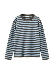 MANGO KIDS Sveter 'WALLY'  svetlomodrá / hnedá