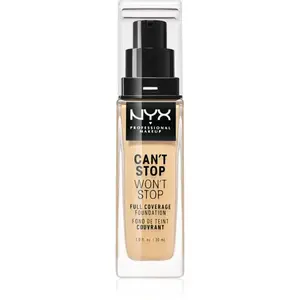 NYX Professional Makeup Can't Stop Won't Stop Full Coverage Foundation vysoko krycí make-up odtieň 6.5 Nude 30 ml