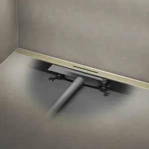 Kaldewei Flowline Zero Regular set sprchový žľab flowline zero 120 cm nerez brúsená šampanská flowdrain regularv 940100010931+687744800000 KALDEWEISET