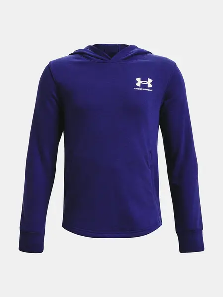 Under Armour Mikina UA Rival Terry Hoodie-BLU - Kluci