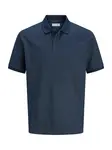 JACK & JONES Tričko 'JJEAUSTIN'  tmavomodrá / biela