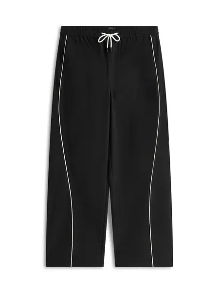 Tommy Jeans Nohavice 'THEO'  čierna / biela