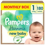 PAMPERS Harmonie Baby vel.1 - Měsíční balení 180 ks
