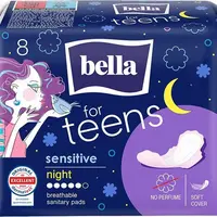 BELLA for Teens Sensitive Night menstruační vložky noční 8 ks