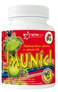 NUTRICIUS Imuníci Hlíva ústřičná s vitamínem D pro děti, cucavé tablety 90 ks