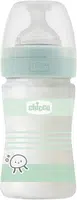 CHICCO Láhev kojenecká sklo Well-being silikon, uni 150 ml