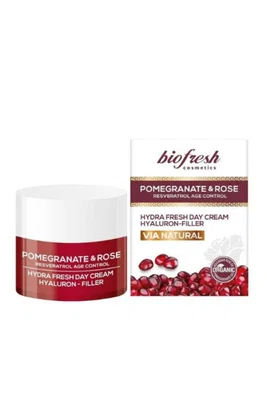 BIOFRESH Pomegranate & Rose, Hyaluronový vyplňující denní krém 50 ml