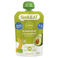 SMILEAT BIO kapsička jablko, banán, avokádo a borůvky 6M+ 100 g