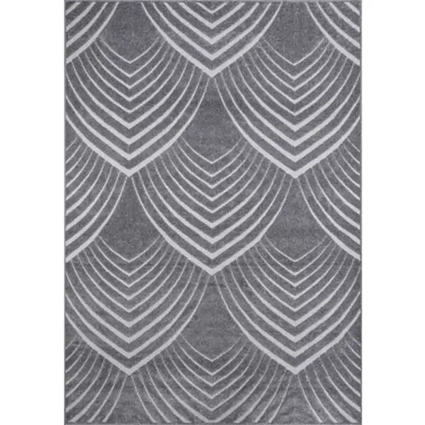 Koberec Oksi 160x230 cm, šedá geometrie