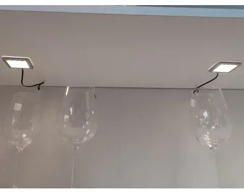 Bodové LED osvětlení (2 ks) Square, studená bílá