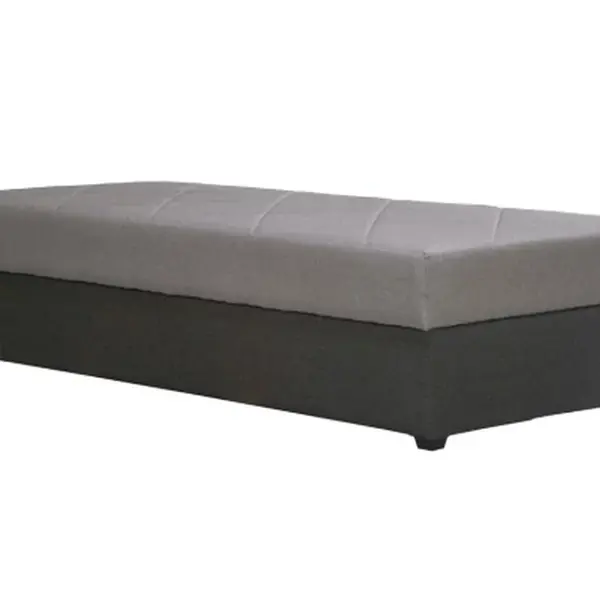 Postel Ormea 88x202 cm, šedo-hnědá/tmavě šedá látka