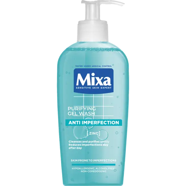 MIXA čistící pleťový gel bez obsahu mýdla 200 ml
