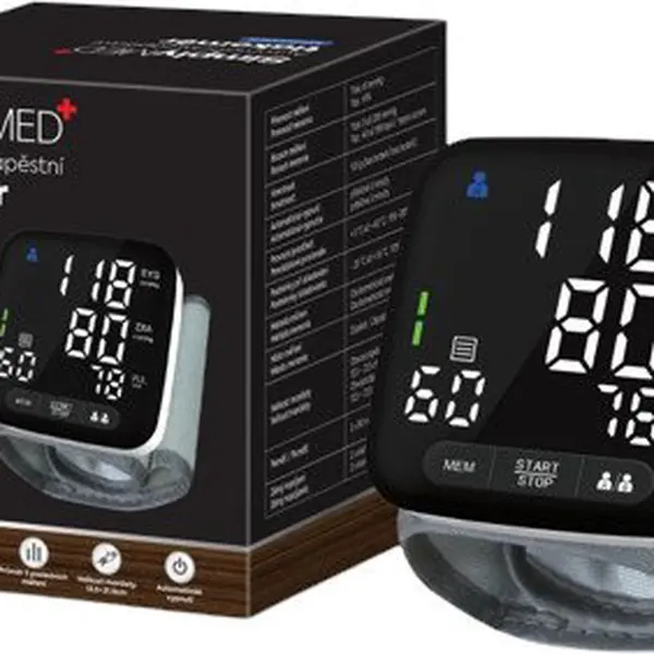 SIMPLYMED Automatický zápěstní digitální tlakoměr U63I
