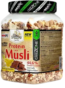 AMIX Mr. Popper´s Protein Müsli, Banán-čokoláda 500 g