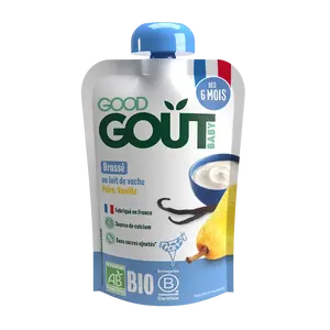 GOOD GOÛT BIO Vanilkový dezert s hruškou 90 g