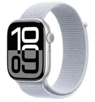 APPLE Watch Series 10 46mm Stříbrný hliník s oblačně modrým provlékacím řemínkem
