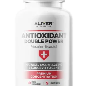 ALIVER Antioxidant Astaxanthin + Resveratrol 60 kapslí