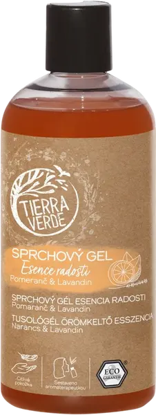 TIERRA VERDE Sprchový gel Esence radosti Pomeranč & Lavandin 500 ml