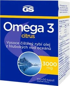 GS Omega 3 Citrus 150 kapslí