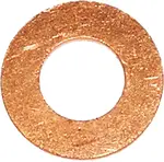 Dresselhaus Těsnicí kroužky 10,0x16,0x1,0 mm, DIN 7603, měděné, sada 100 ks Velikost: 8x12x1 mm