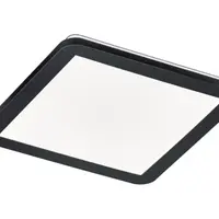 Stropní LED osvětlení Camillus 30x30 cm, čtvercové, černé