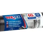 Pytle na odpadky Vektex 60 l, 20 ks, černé