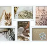Fotorámeček pro 6 ks foto Becca 44,5x28 cm, bílý