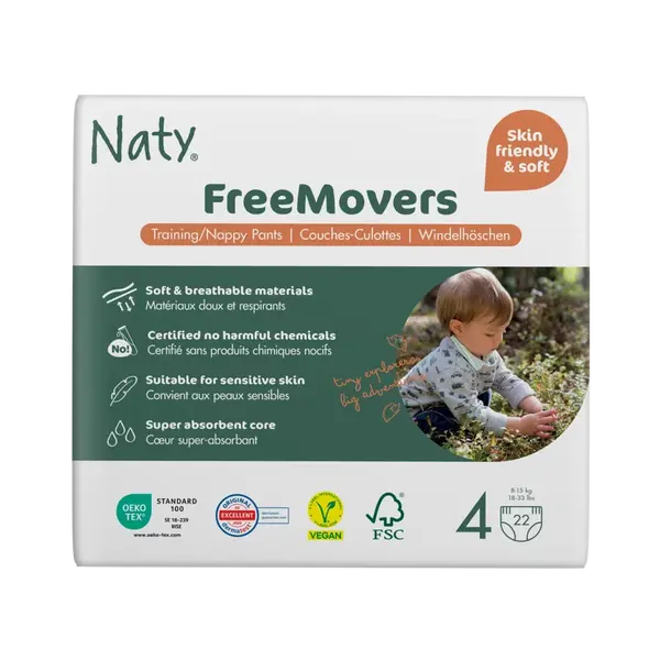 NATY Natahovací plenkové kalhotky Maxi 8-15 kg, 22 ks