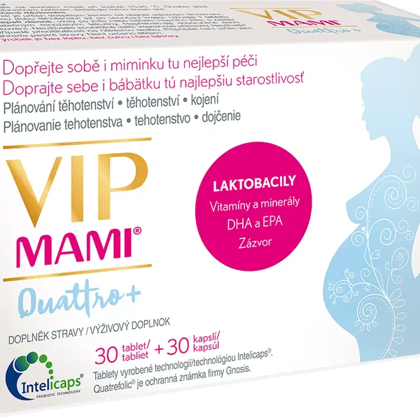 VIP MAMI Quattro+ 30 tablet + 30 kapslí