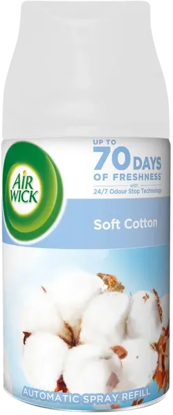 AIRWICK Náplň do automatického difuzéru Freshmatic Jemná bavlna 250 ml