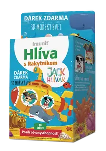 IMUNIT Hlíva s Rakytníkem pro děti  + 3D mořský svět 60 tablet
