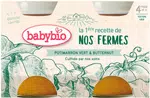 BABYBIO Zelená a máslová dýně z naší vlastní ekofarmy 2 x 130 g