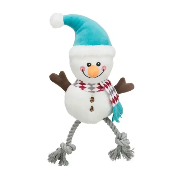 Xmas SNOWMAN, plyš/bavlna, 41 cm