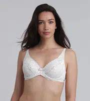 PLAYTEX FLOWER ELEGANCE RCS UNDERWIRE BRA - Women's Lace Bra with Underwire - White