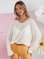 Dámsky oversize sveter NORVAN ecru