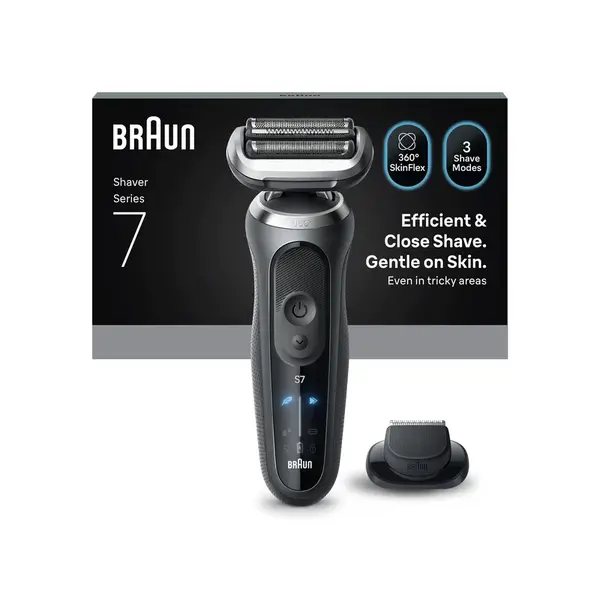 Braun Series 7 72-G1200S elektrický holiaci strojček + 1 nástavec, sivý