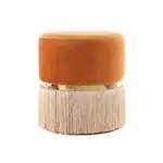 TABURET, kov, textil, kompozitní dřevo, 41/44,5/41 cm