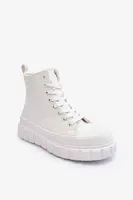 BIG STAR SHOES Izolované kožené tenisky pre veľkú hviezdu