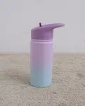 SKIP HOP Láhev s brčkem nerezová Wander - ombré purple, 450ml