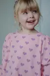 Dětská bavlněná halenka Konges Sløjd DREY SLIT BLOUSE GOTS růžová barva, vzorovaná, KS103786