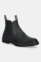 Kožené kotníkové boty Barbour Patton pánské, černá barva, MFO0771BK12