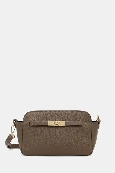 Kožená kabelka Answear.LAB béžová barva